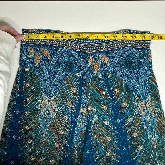 Unbranded | Palazzo Pants | Turquoise | 30 Inch Waist - Picture 5 of 8